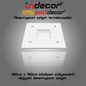 N-100 100cm-es süllyesztett négyzet álmennyezet sziget