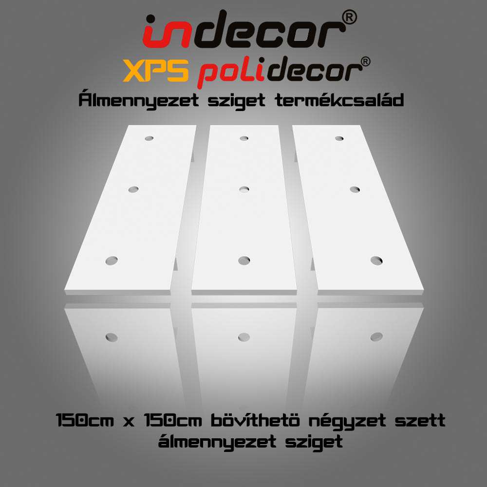 N-150-Z 150cm-es XPS Négyzet álmennyezet sziget