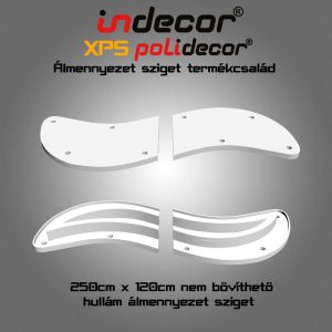 H-250x120 250cm XPS Hullám álmennyezet sziget