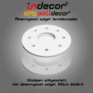K-100 100cm XPS Kör álmennyezet sziget