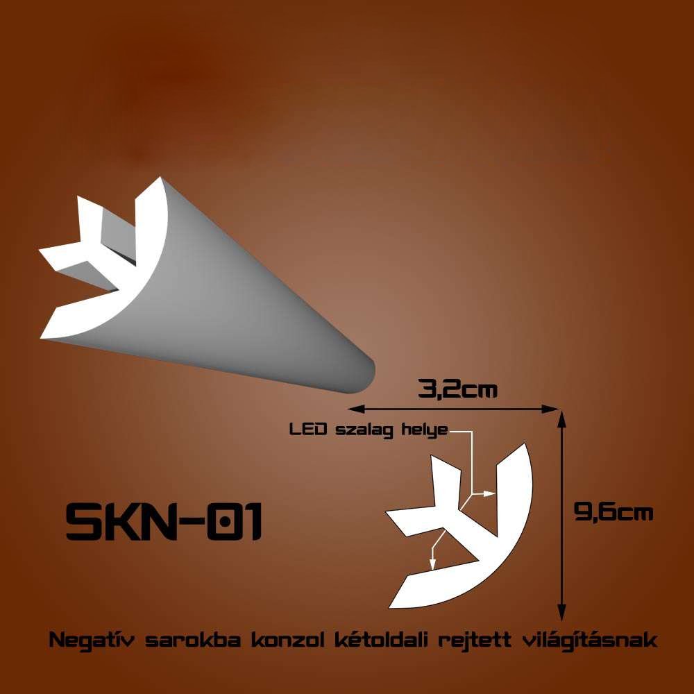 SKN-01 XPS Sarokkonzol