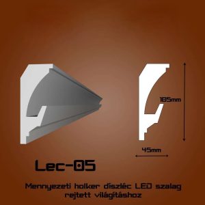 Lec-05 Mennyezeti rejtett világítás díszléc