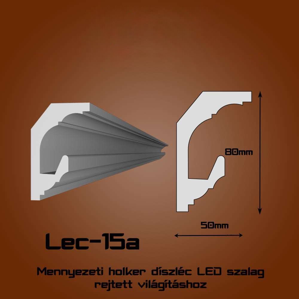 Lec-15A Mennyezeti rejtett világítás díszléc