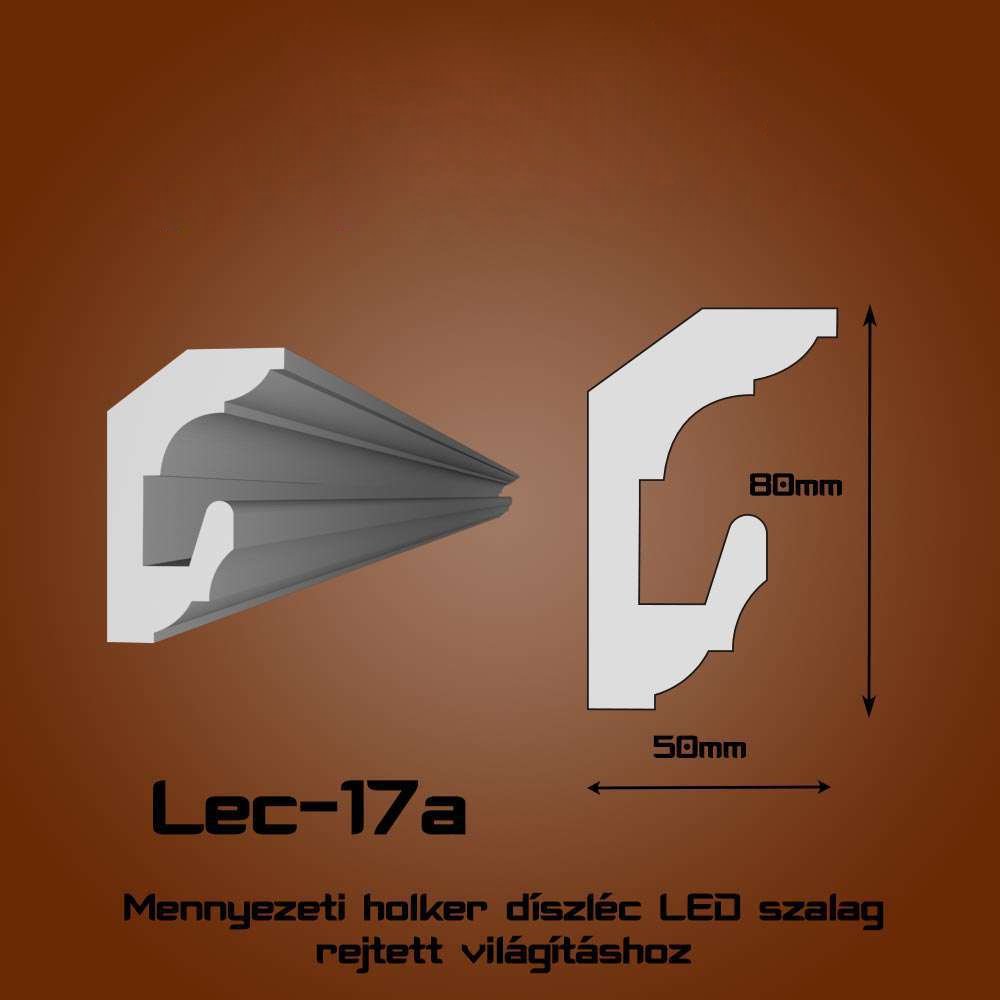 Lec-17A Mennyezeti rejtett világítás díszléc