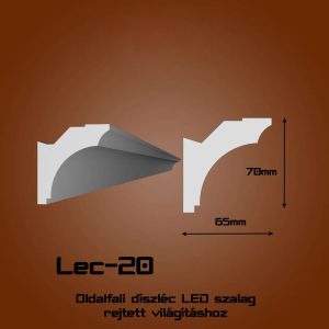 Lec-20 Oldalfali rejtett világítás díszléc