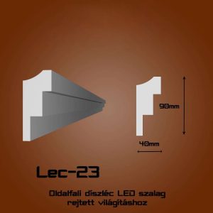 Lec-23 Oldalfali rejtett világítás díszléc
