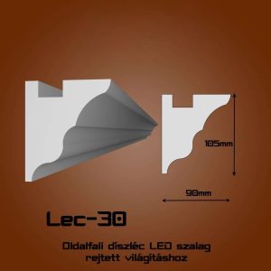 Lec-30 Oldalfali rejtett világítás díszléc