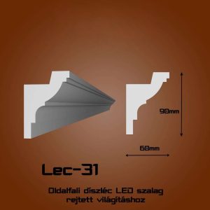 Lec-31 Oldalfali rejtett világítás díszléc