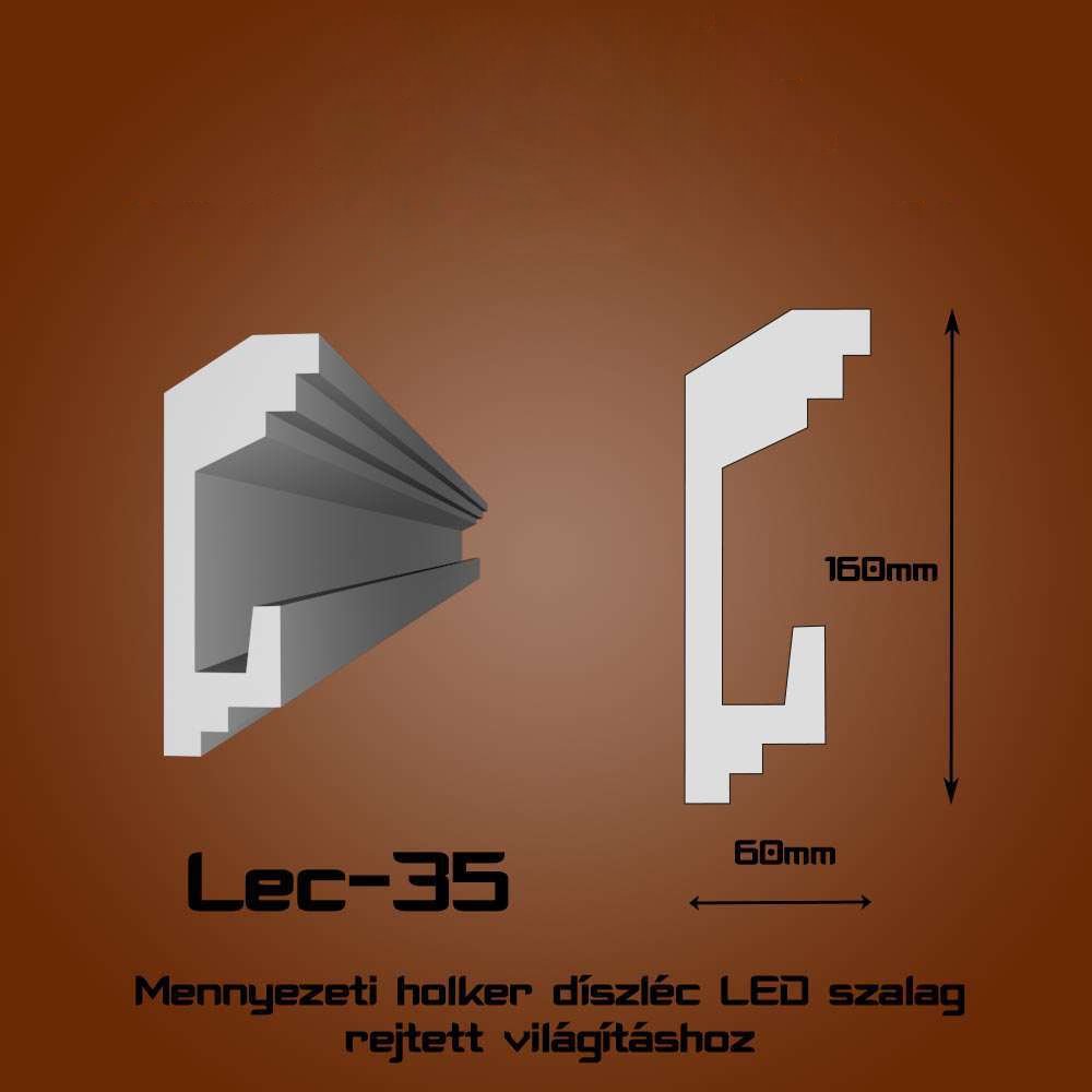 Lec-35 Mennyezeti rejtett világítás díszléc