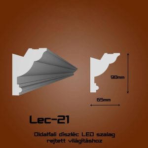 Lec-21 Oldalfali rejtett világítás díszléc
