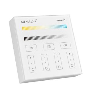 4 ZÓNÁS Dimmer+CCT Fix fali távirányító
