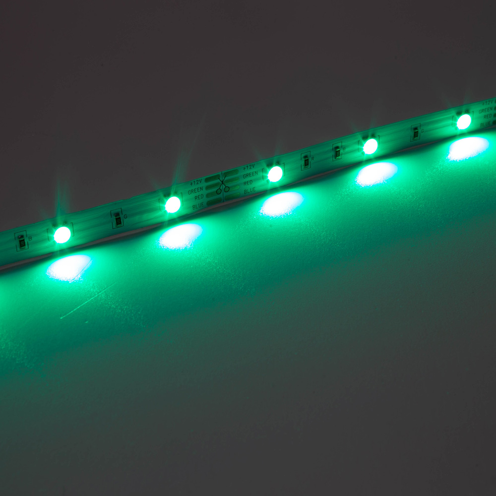 5050-30 Beltéri RGB színváltós SMD LED szalag zöld