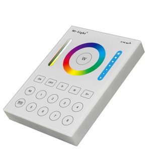 8 zónás RGB+RGBW+CCT+Dimmer fali távirányító