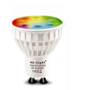 RGBW GU10 LED spot izzó 4W