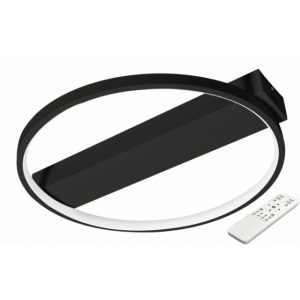 Modern Taurus 33W-os 40x6 cm LED távirányítós mennyezeti lámpa fekete