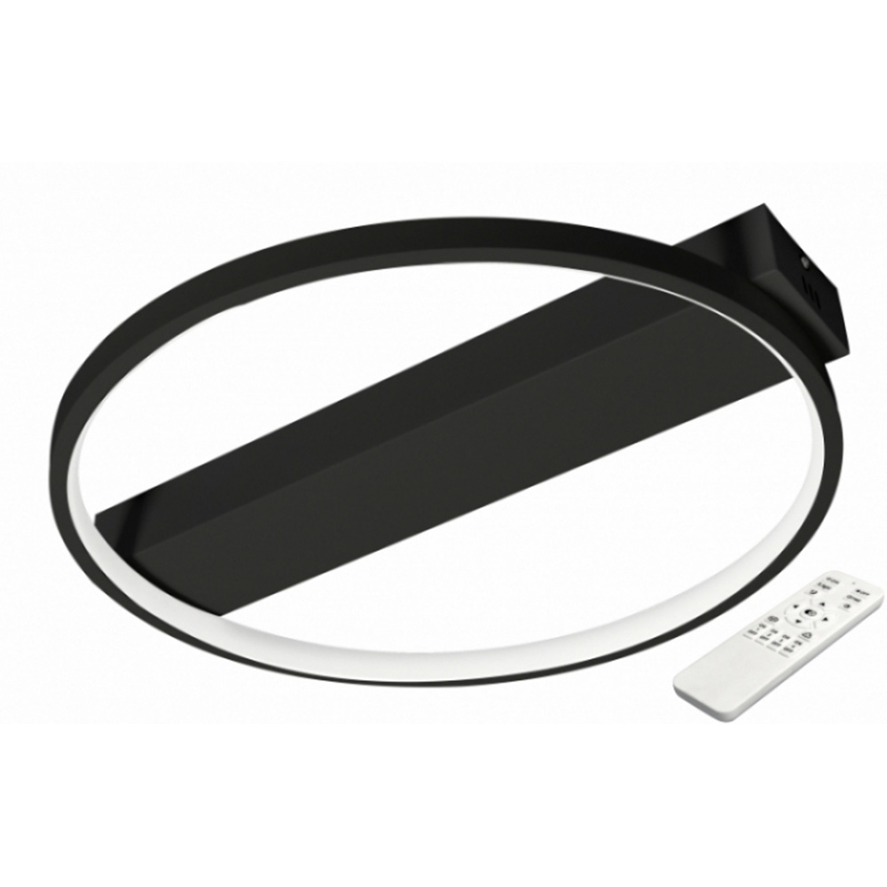 Modern Taurus 33W-os 40x6 cm LED távirányítós mennyezeti lámpa fekete